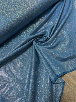 Ткань гламур «Голограмма голубой» - фото 11697