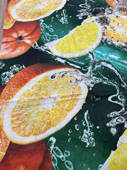 Ткань бязь премиум Апельсины 150 см - фото 12728