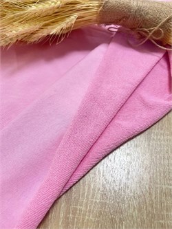 Футер 3-х нитка Компакт Пенье цвет  "Бабл гам" светло розовый 5497 - фото 16291