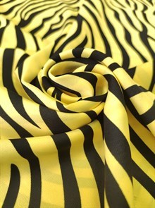 отрез 0.8 метр Прада  принт Зебра жетая (края не ровные) 4795