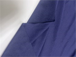 Отрез 1.7 м Футер 2х нитка петля Темно-синий (есть швы, тех.вырез) 5630_F8841