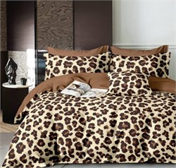 Ткань сатин  принт Леопард хлопок 100% ширина 235 компаньон 5665