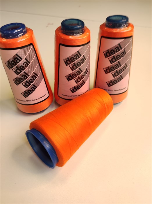 Швейные нитки полиэстер 40/2  3000 ярдов цвет Апельсин - фото 7831