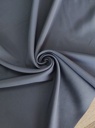 Ткань "Барби" костюмный креп Серый рулон 30 метров