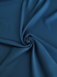 Ткань "Барби" костюмный креп Темно синий