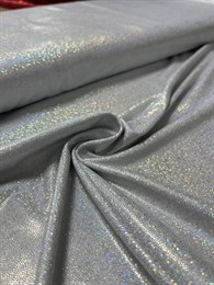 Ткань гламур «Голограмма серебро»