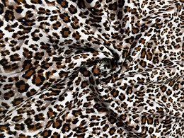 Ткань "Барби" костюмный креп Леопард
