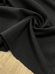 Лён искусственный (костюмная ткань) Черный