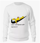 Вышивка на худи Симпсоны Гомер Найк Тверь 5421