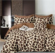 Ткань сатин  принт Леопард хлопок 100% ширина 235 компаньон 5665