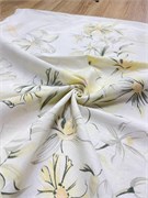 Ткань бязь гост  нежно желтые цветы ширина 220 см 5674