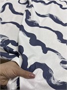 Ткань перкаль хлопок 100% ширина 155 см плотность 130 гр  волны на белом 5689
