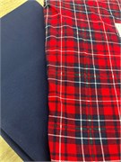 Отрез 0.7 м Кулирная гладь Красная клетка (Вырез) 5740