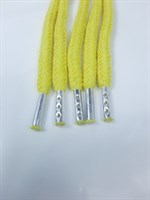 Комплект шнурков 5 шт. для худи металлические наконечники Хлопок Желтый