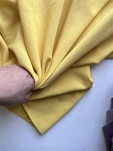 Лен ткань смесовый натуральный состав желтый