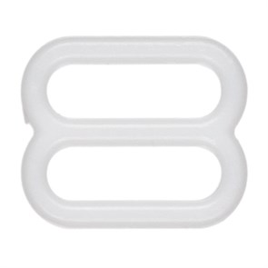 Регулятор ленты для бюстгальтера BLITZ" RP01-6  ч/б пластик 6 мм белый