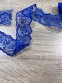 Кружево ширина 3,5 см цвет Василек упаковка 15 ярд 3699