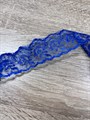 Кружево ширина 3,5 см цвет Василек упаковка 15 ярд 3699