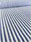 Отрез 1 м Хлопок под лен Сине-белая полоска 5618