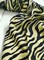 Штапель вискоза принт зебра золотистая, тигр