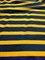 Пике Лакоста  сине-горчичная полоска хлопок 100% 2004