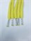 Комплект шнурков 5 шт. для худи металлические наконечники Хлопок Желтый - фото 6334