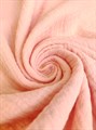Ткань Муслин жатый двухслойный цвет "Пудра" состав 100% хлопок 2928
