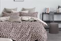 Ткань Поплин постельный Премиум ширина 220 принт коричневый  компаньон - фото 8718
