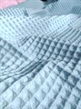 Вафельная ткань премиум ширина 240 см цвет Тиффани большая ячейка 15 мм 3120