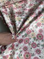 Ткань сатин принт Розовые цветы - фото 8964