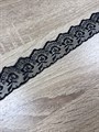 Кружево ширина 3,5 см цвет черный упаковка 15 ярд 3251
